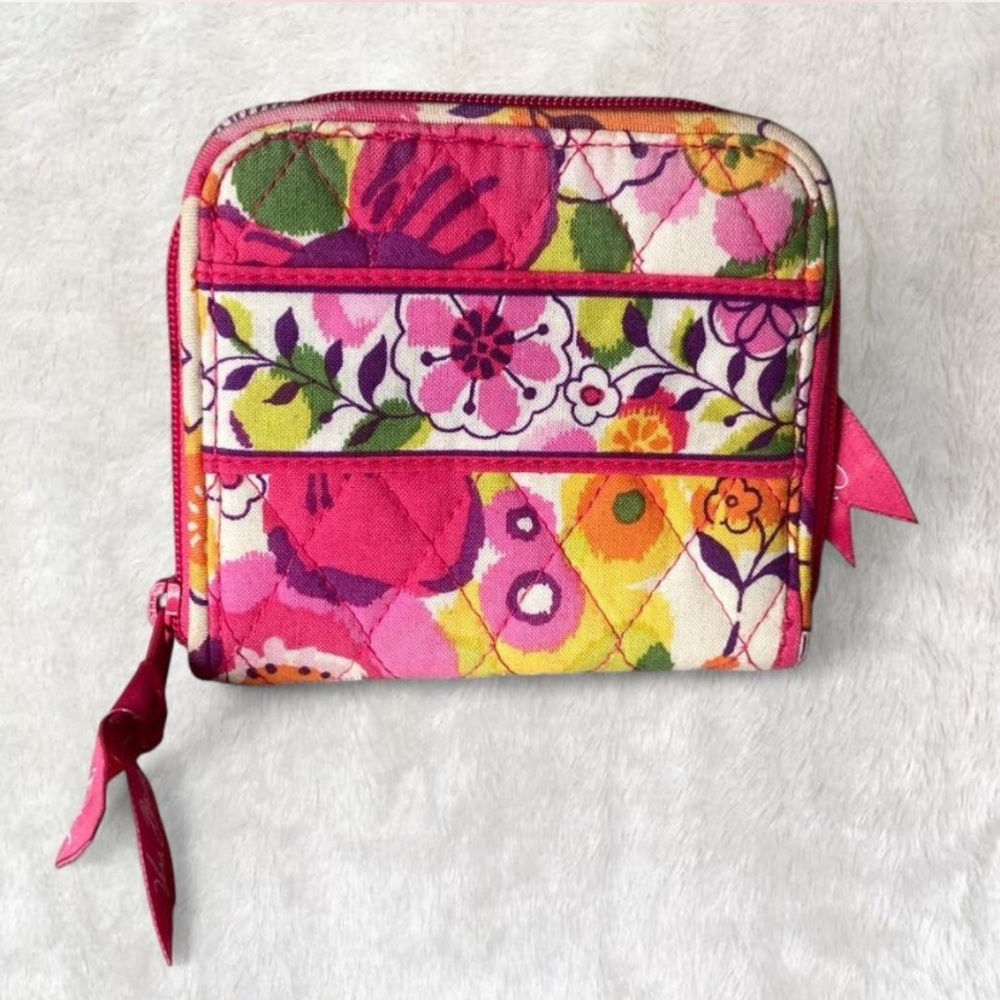 Vera Bradley Hello Dahlia Zip Wallet